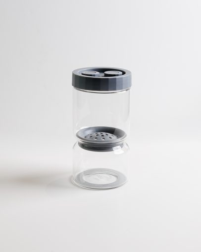 Premium Γυάλινο Πολυχρηστικό Δοχείο Στραγγίσματος για Ελιές & Πίκλες hover image